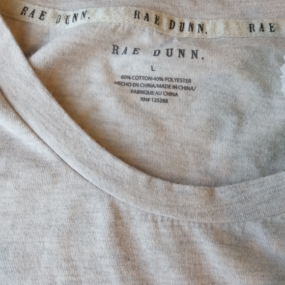 SOLD!Rae Dunn Brighter days ahead gray casual shirt - Picture 4 of 5